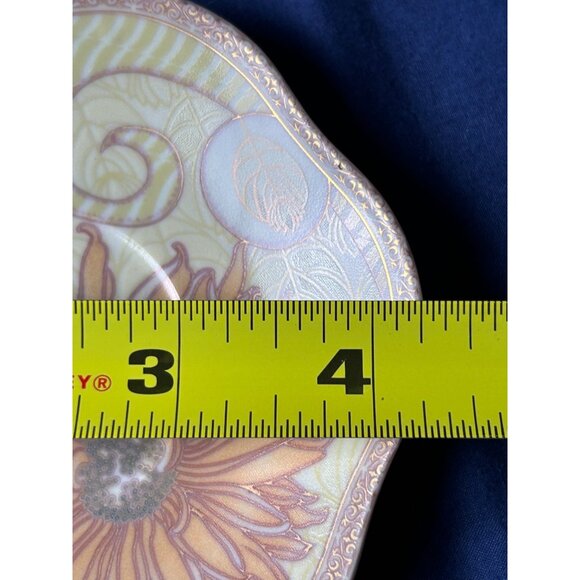 D’Lusso Home Collection Floral Teacup & Saucer Set Gold Handle Porcelain Vintage - Picture 9 of 9